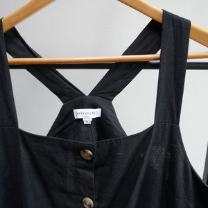 Black button down dress